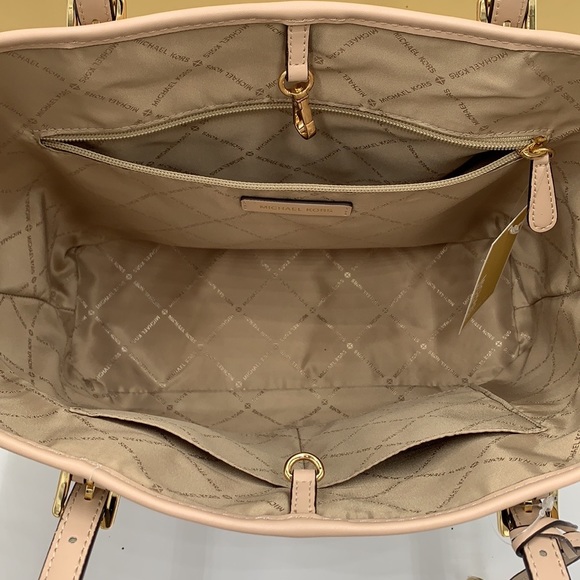 MICHAEL KORS JET SET TRAVEL MEDIUM CARRYALL TOTE BUFF MULTI COLOR - Picture 11 of 16